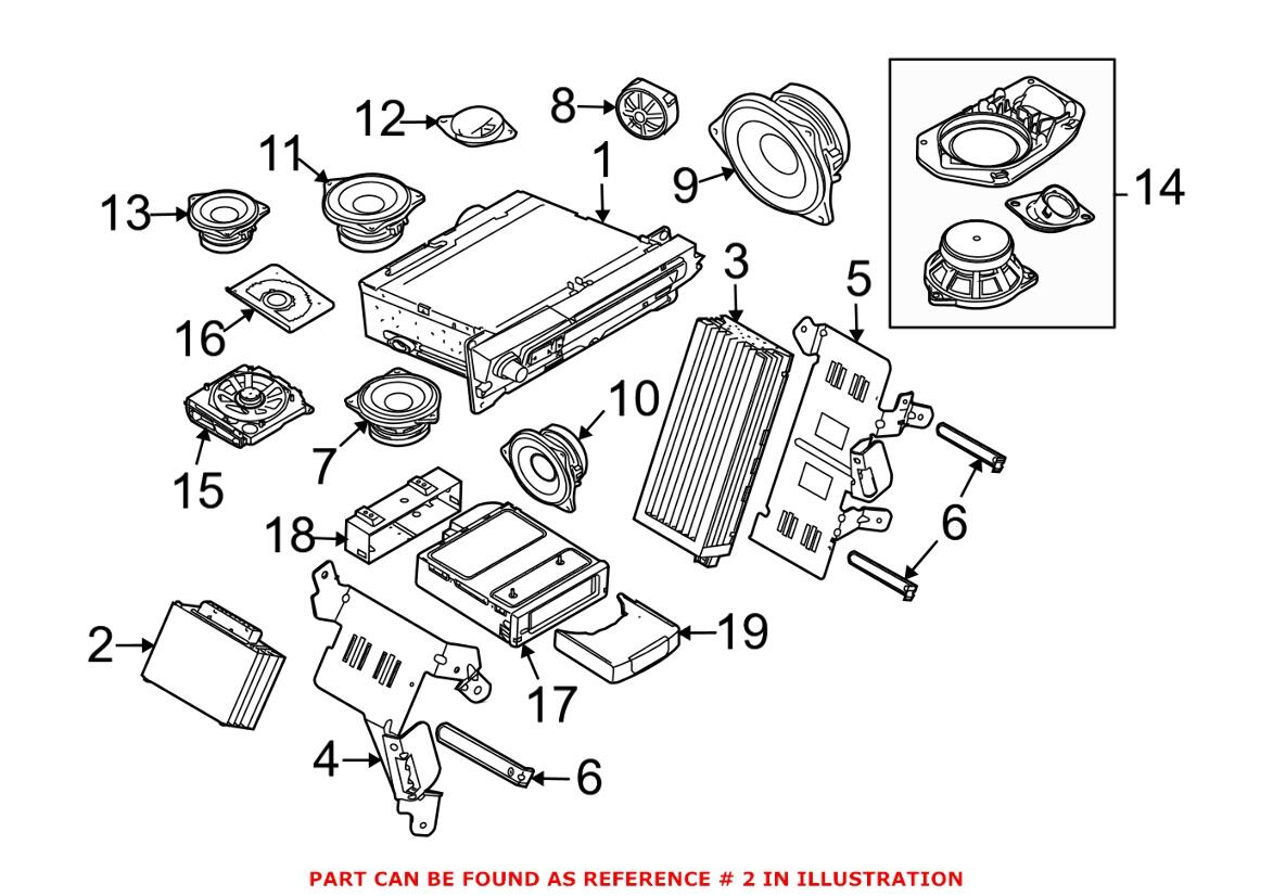 BMW Amplifier (HiFi System) 65126920461